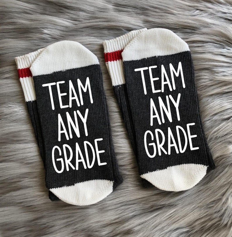 1st Grade-Back to School-Teacher-Teacher Gifts-Teacher Appreciation-Teacher Socks-Gift for Teachers-Teacher Gift Ideas-First Day of School image 2