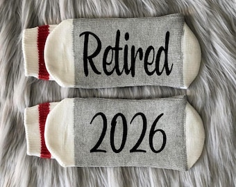Retired 2026 Socks-Retirement Gift-Retirement Socks-Queen Has Retired-Retirement Party-Funny Retirement-Gift for Retired Boss