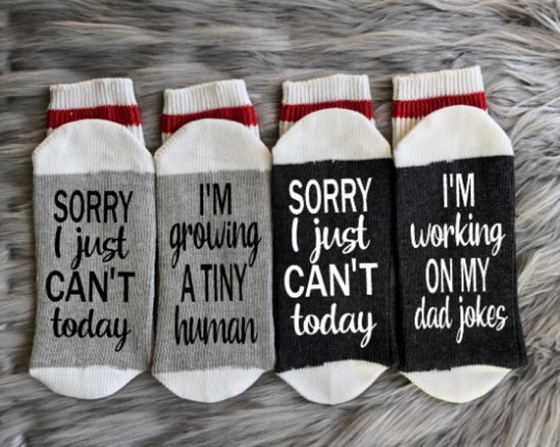 Pregnant AF Socks-Gifts for Mom-First Time Mom Gifts-Pregnancy Gift-Baby Shower Gifts-First Time Mom-Pregnancy Announcement-New Baby Gift image 8