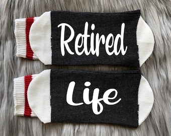 Retired  Life Socks-Retired 2026-Retirement Gift-Retirement Party-Funny Retirement-Gift for Retired Boss