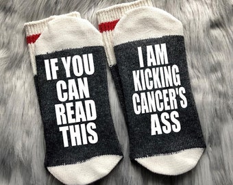 Cancer Socks-Cancer Survivor-Cancer Awareness-Cancer Survivor Gift-Cancer Gifts-Breast Cancer Gifts-Survivor-Chemo Gift