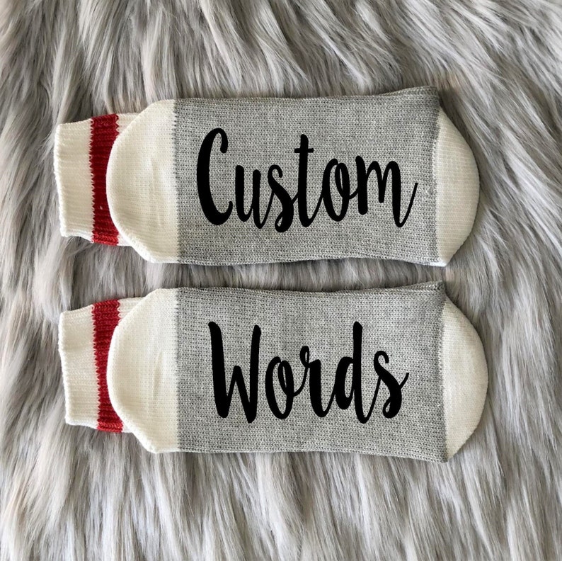 Custom Sockscustom Words Socksword Socksnovelty Sockssocks Etsy