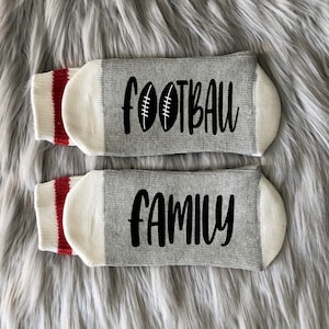 Football Family Socks - Football Socks - Football Gifts - It&#39;s Game Day -  Football Season - Football Sundays - Football Lover Gift