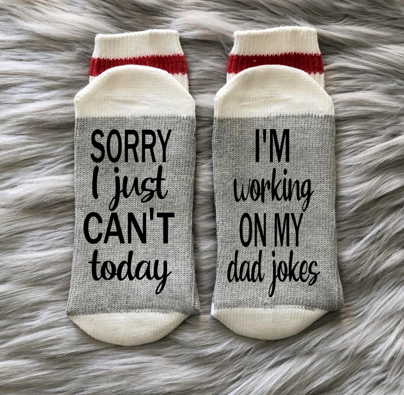Dad Jokes Socks My Jokes Are Officially Dad Jokes Funny Dad Etsy UK