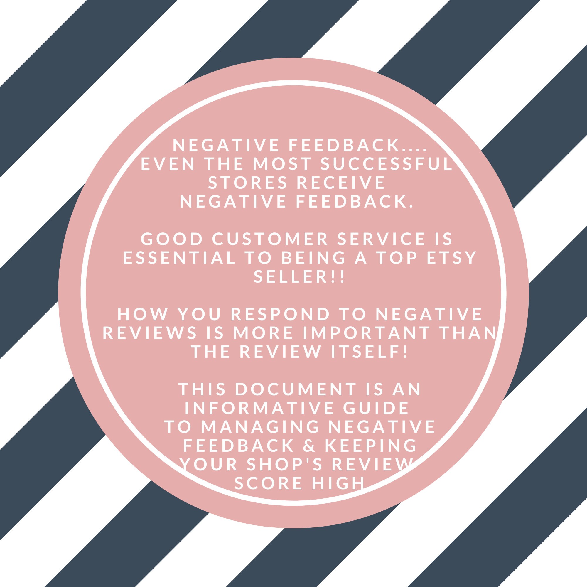 Etsy GuideManaging Negative FeedbackEtsy SuccessEtsy Action Etsy