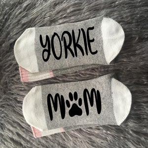 Yorkshire Terrier-Dog Socks-Yorkie-Dog Mom-Yorkie Gift-Dog Gift-Dog Mom Gift-Pet Gifts-Dog Lover Gift-Pet Socks-Funny Dog Gift-Birthday Gift