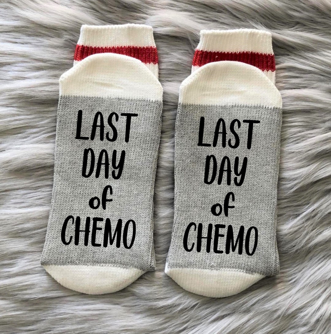 Chemo Sockslast Day of Chemocancer Sockscancer Giftcancer Survivor