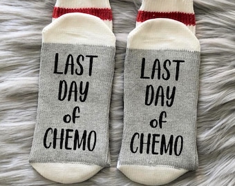 Chemo Socks-Last Day of Chemo-Cancer Socks-Cancer Gift-Cancer Survivor-Chemo Gift