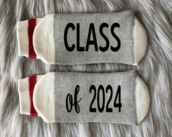 Class of 2024 Socks-Graduation Gift-2024 Graduation-Grad Gift for Her-Grad Gift for Him-College Graduation-High School Graduation