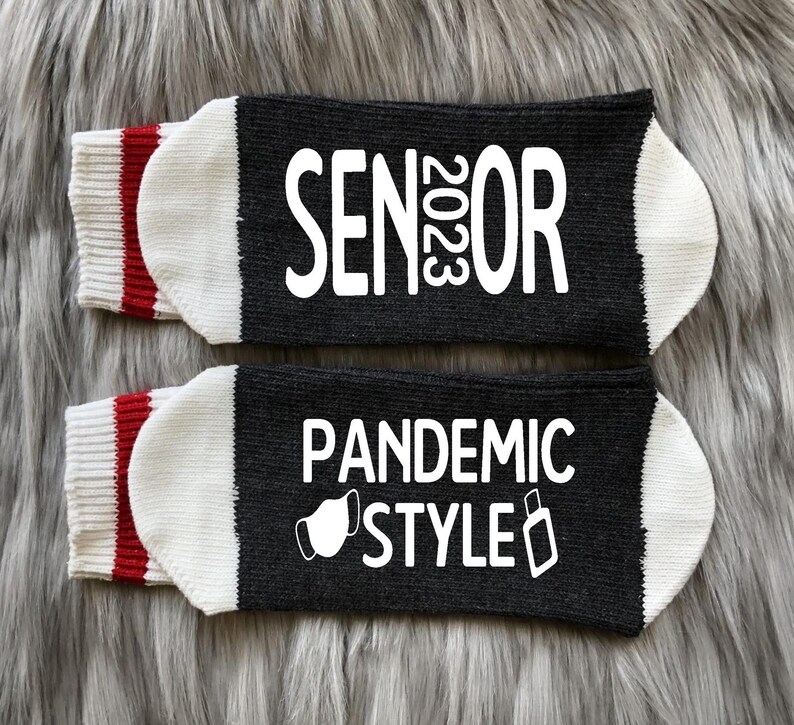 Pandemic Graduation Socks-2023 Grad-Graduation Socks-Class of image 2
