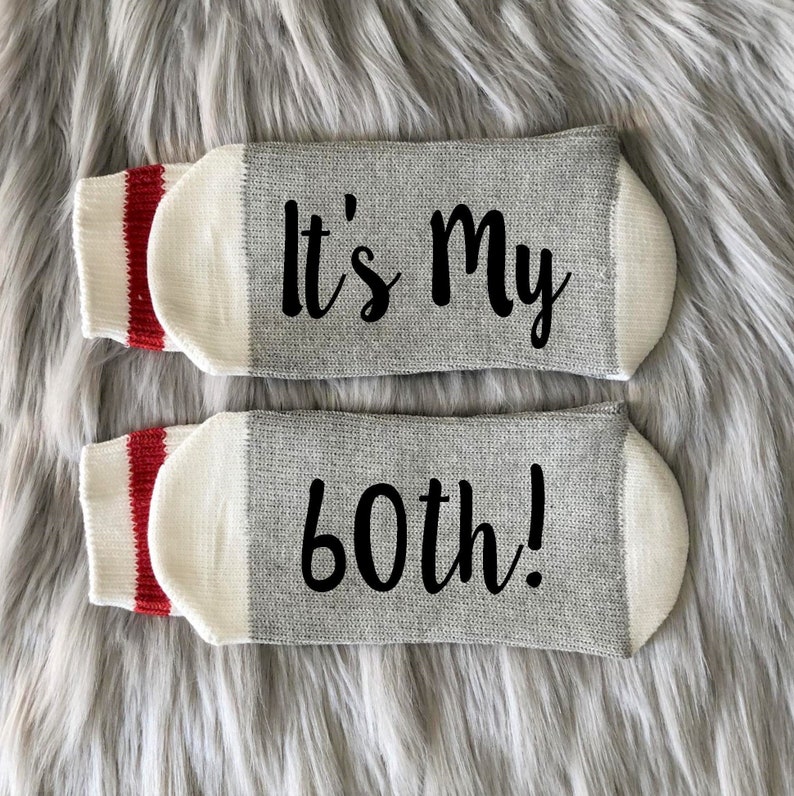 Cheers to 60 years Socks-60th Birthday Socks-60th Birthday Gift-Sixtieth-Sixty AF-Best Friend Birthday Gift-Birthday Gift Idea image 6