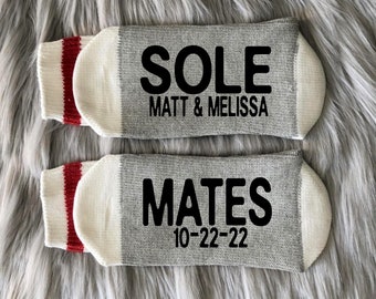 Cotton Anniversary Gift Socks -2nd Anniversary Socks-2 Year Anniversary-Couple Gifts-Mr and Mrs Gifts-Husband and Wife Gift