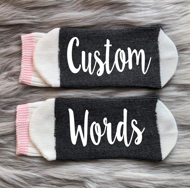 Custom Sockscustom Words Socksword Socksnovelty Sockssocks Etsy