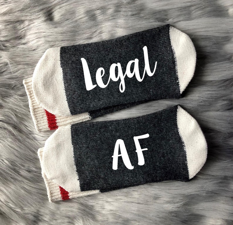 21st Birthday Gift Socks-'m 21 Bitches Socks-Birthday Gifts for Her-Best Friend Birthday Gift-21st Birthday Gift for Her- 21 AF image 9