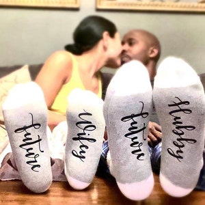Future Wifey Socks-Engagement Gift-Future Mrs-Future Bride Gifts-Future Hubby-Bride to Be Gift-Bridal Shower-Bride Socks-Weddings Socks