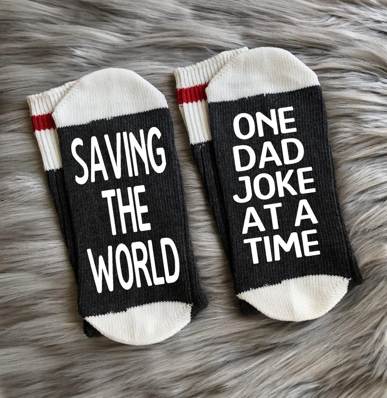 Dad Jokes Are How Eye Roll Dad Jokes Socks Funny Dad Gift Etsy