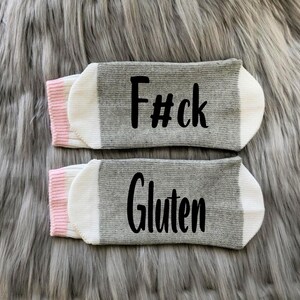 Gluten Free Gits-Socks-Celiac Disease-Celiac Gifts-Gluten Intolerance-Funny Gluten Free-Gluten Free Mom-Gluten Free Sister Bild 7