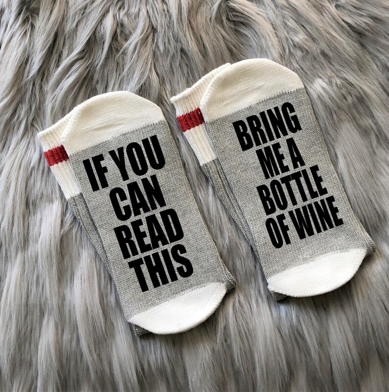 Wine GiftWine SocksWineBottle of Wine SocksBring Me Etsy