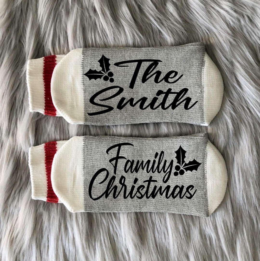Christmas Socks 2024 Family Christmas Socks Personalized Christmas
