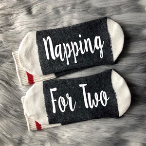 New Mom Gifts-Socks-Sorry I Just Can't Today I'm Growing a Tiny Human-Mom Socks-Mom to Be Gift-Pregnancy-Baby Shower Gift-Gift for New Mom image 5