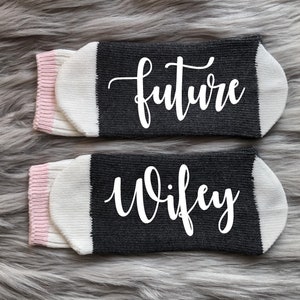 Engagement Gift-Future Wifey Socks-Bride Gifts-Bridal Shower Gifts-Fiance-Bride Socks-Weddings Socks-Bride To Be-Future Mrs