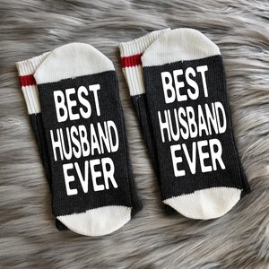 Best Husband Ever Socks-Gift for Husband-Cotton Anniversary-Husband Birthday Gift-Anniversary Gift-Couples Gifts