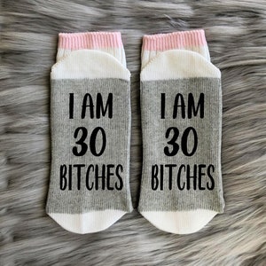Thirty AF Socks30th Birthday-Birthday Socks-30th Birthday Gift-Best Friend Birthday Gift image 5