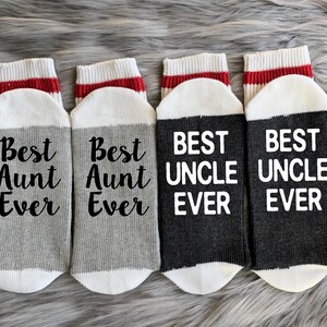 Aunt and Uncle Socks - Gift for Aunt - Uncle Gift - Best Aunt Ever - New Aunt and Uncle - Aunt and Uncle Gift - Aunt and Uncle To Be