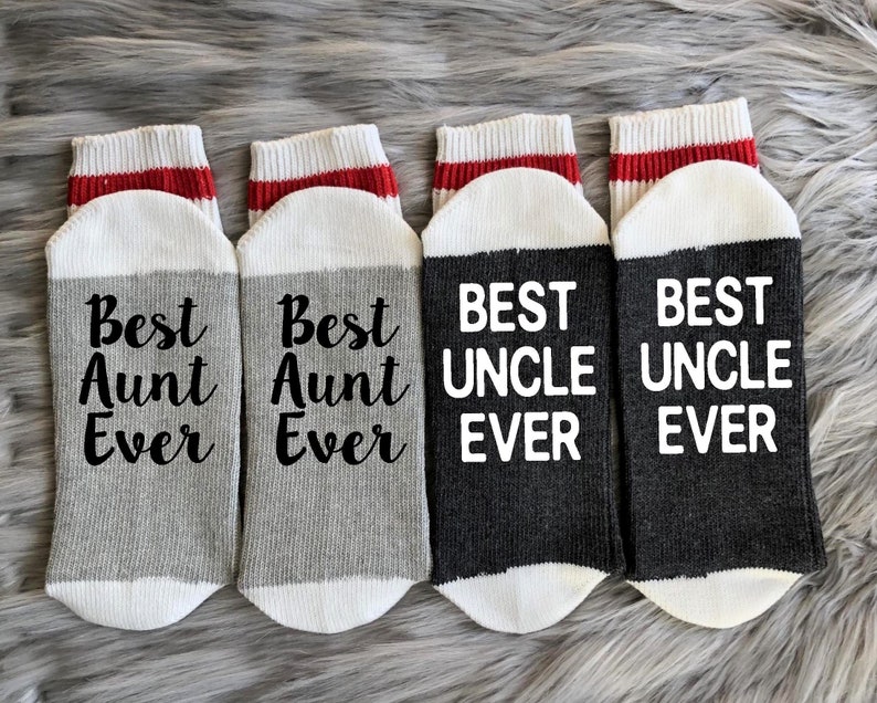 Aunt and Uncle Socks Gift for Aunt Uncle Gift Best Aunt Etsy Canada