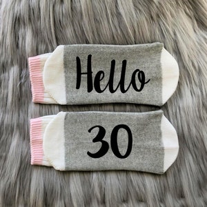 Thirty AF Socks30th Birthday-Birthday Socks-30th Birthday Gift-Best Friend Birthday Gift image 6