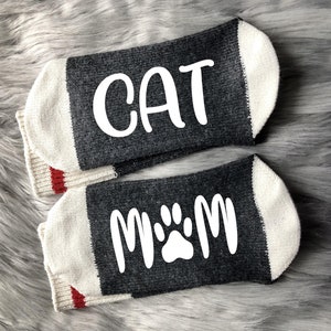 Cat Mom Gift-Cat Socks-Pet Gifts-Cat Lover Gift-Fur Mama-Cat Lover-Funny Cat Gifts-Mom Gift-Birthday Gift-Crazy Cat Lady image 2