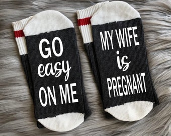 My Wife Is Pregnant Socks-New Dad Gifts-Dad to Be Gift-Pregnancy Gift-Pregnancy Socks-Baby Shower Gift-Gift for New Dad-Gift for New Mom