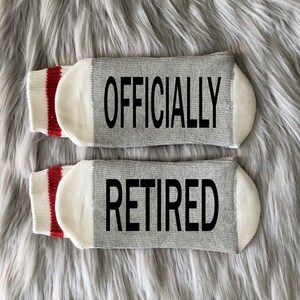 Retirement Socks-Retired AF-Retirement Gift-Retired 2024-Retirement Party-Funny Retirement-Gift for Retired-65th Birthday-Boss Gift-Coworker image 3