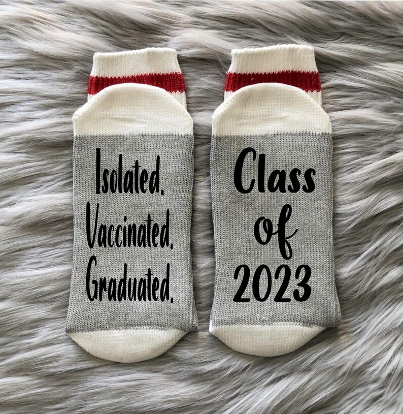 Pandemic Graduation Socks-2023 Grad-Graduation Socks-Class of image 1