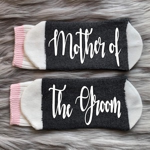 Mother of the Groom Socks-Mother of Groom Gift-Gift for Mom-Mom Wedding Gift-Bridal Party Gifts-Gift from Groom-Father of the Groom-Gifts