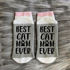 Cat Mom Gift-Cat Socks-Pet Gifts-Cat Lover Gift-Fur Mama-Cat Lover-Funny Cat Gifts-Mom Gift-Birthday Gift-Crazy Cat Lady image 6