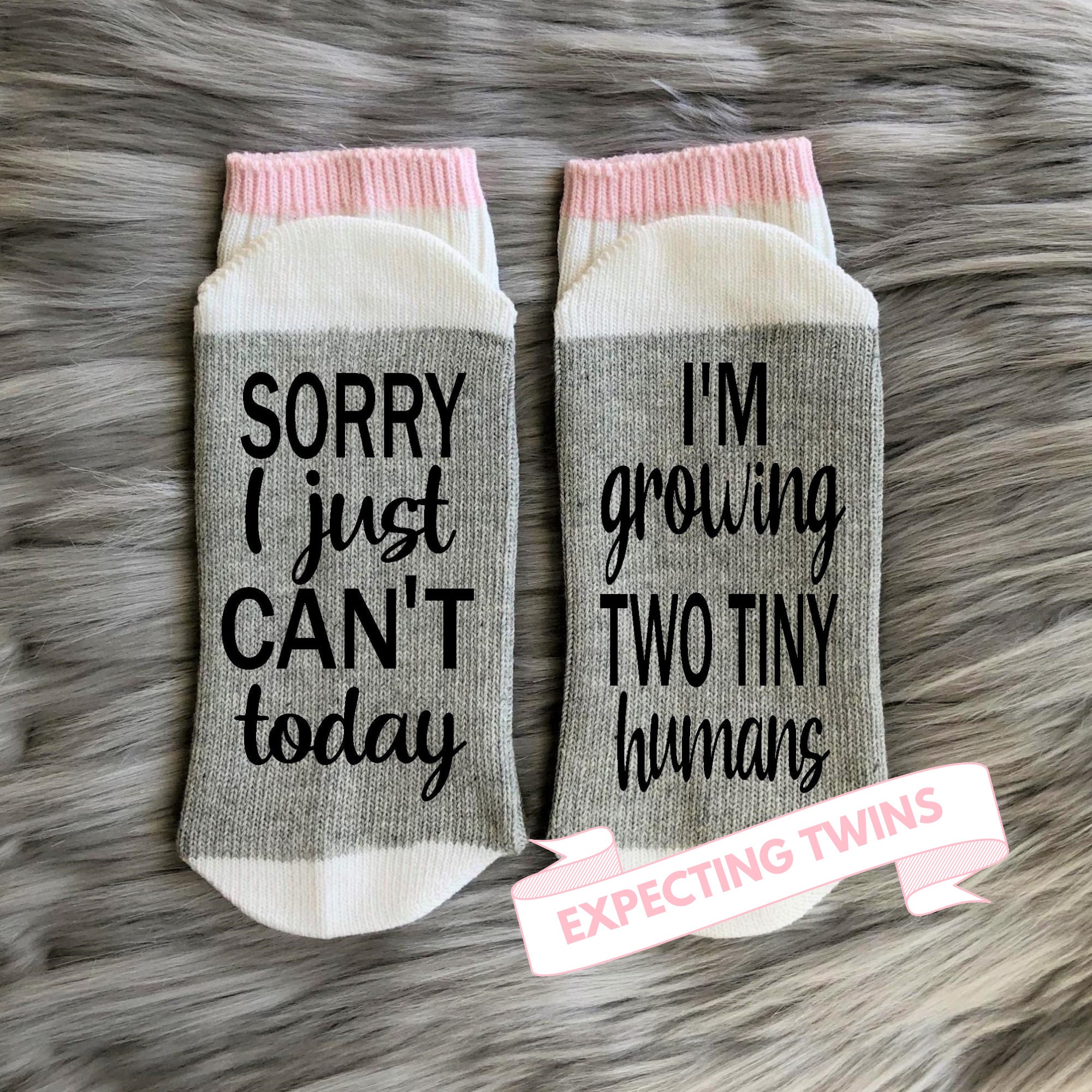Twin Mom Gifts pregnant With Twins twin Mom Socks expecting Twins