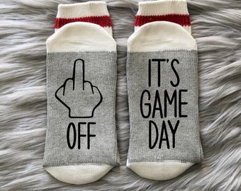 It's Game Day Socks- Football Socks - Football Gifts - Family & Football -  Football Season - Football Sundays - Football Lover Gift