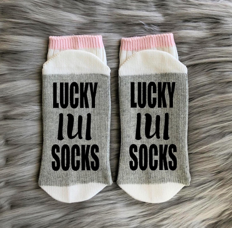 Stick Embie Stick FIV Chaussettes Chaussettes porte-bonheur-Cadeaux FIV-Cadeau fertilité-Chaussettes fertilité-Transfert FIV-Chaussettes FIV porte-bonheur image 8