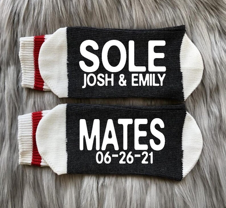 Anniversary Socks-Anniversary Gifts-Sole Mates-Custom image 1