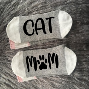 Cat Mom Gift-Cat Socks-Pet Gifts-Cat Lover Gift-Fur Mama-Cat Lover-Funny Cat Gifts-Mom Gift-Birthday Gift-Crazy Cat Lady