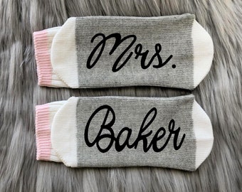 Custom Teacher Name Gift Socks- Teacher Christmas Gift -Teacher Appreciation-Teacher Socks-Gift for Teachers