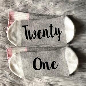 21st Birthday Gift Socks-'m 21 Bitches Socks-Birthday Gifts for Her-Best Friend Birthday Gift-21st Birthday Gift for Her- 21 AF image 4