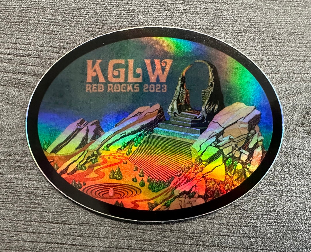KGLW Red Rocks 2023 HOLOGRAPHIC Sticker Etsy