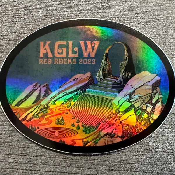 KGLW Red Rocks 2023 HOLOGRAPHIC Sticker