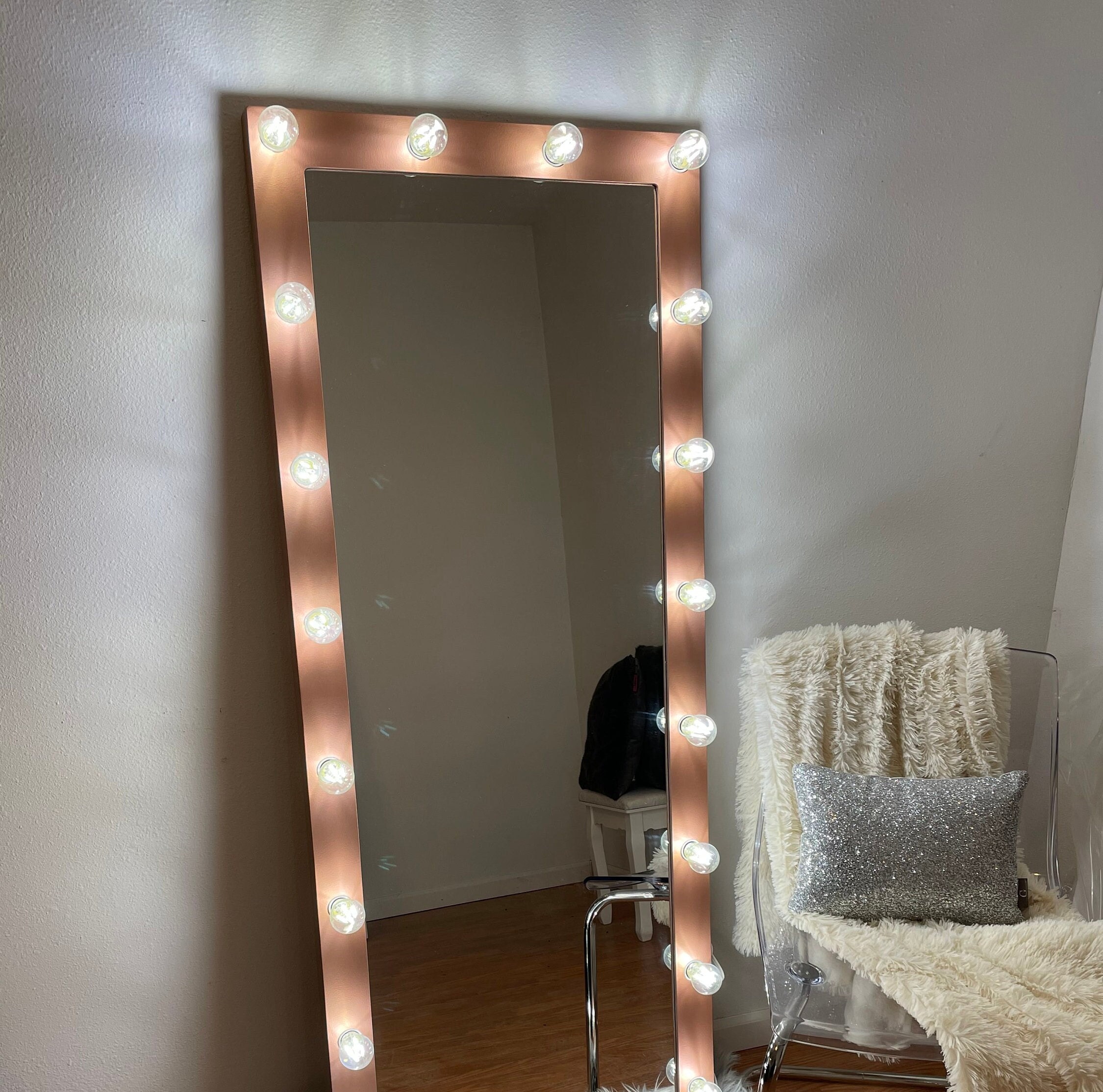 Full Body Vanity Mirror With Lights 60 X 24 Bluetooth With - Etsy