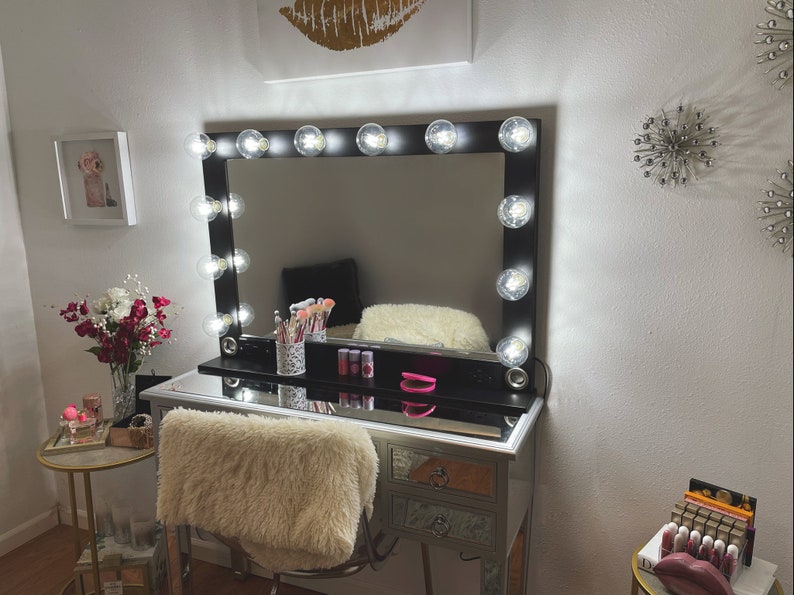 Bluetooth XL Vanity Mirror With Lights and USB 40 X 28 Made - Etsy