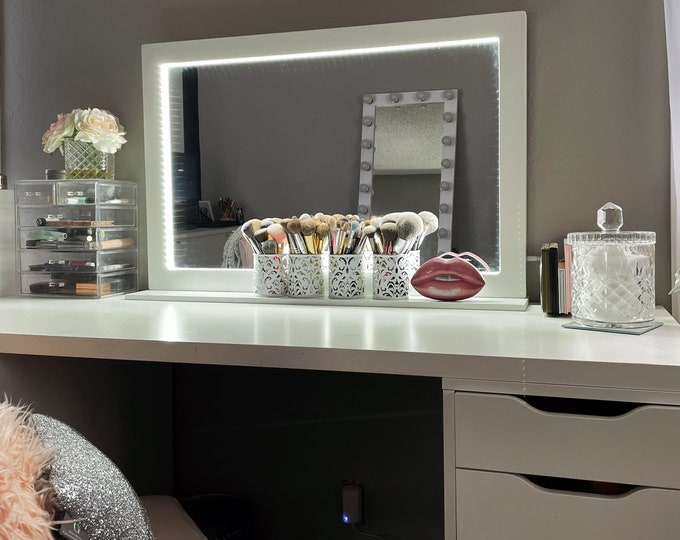 XL LED Vanity Accent Mirror 36 x 24 - Made in the USA