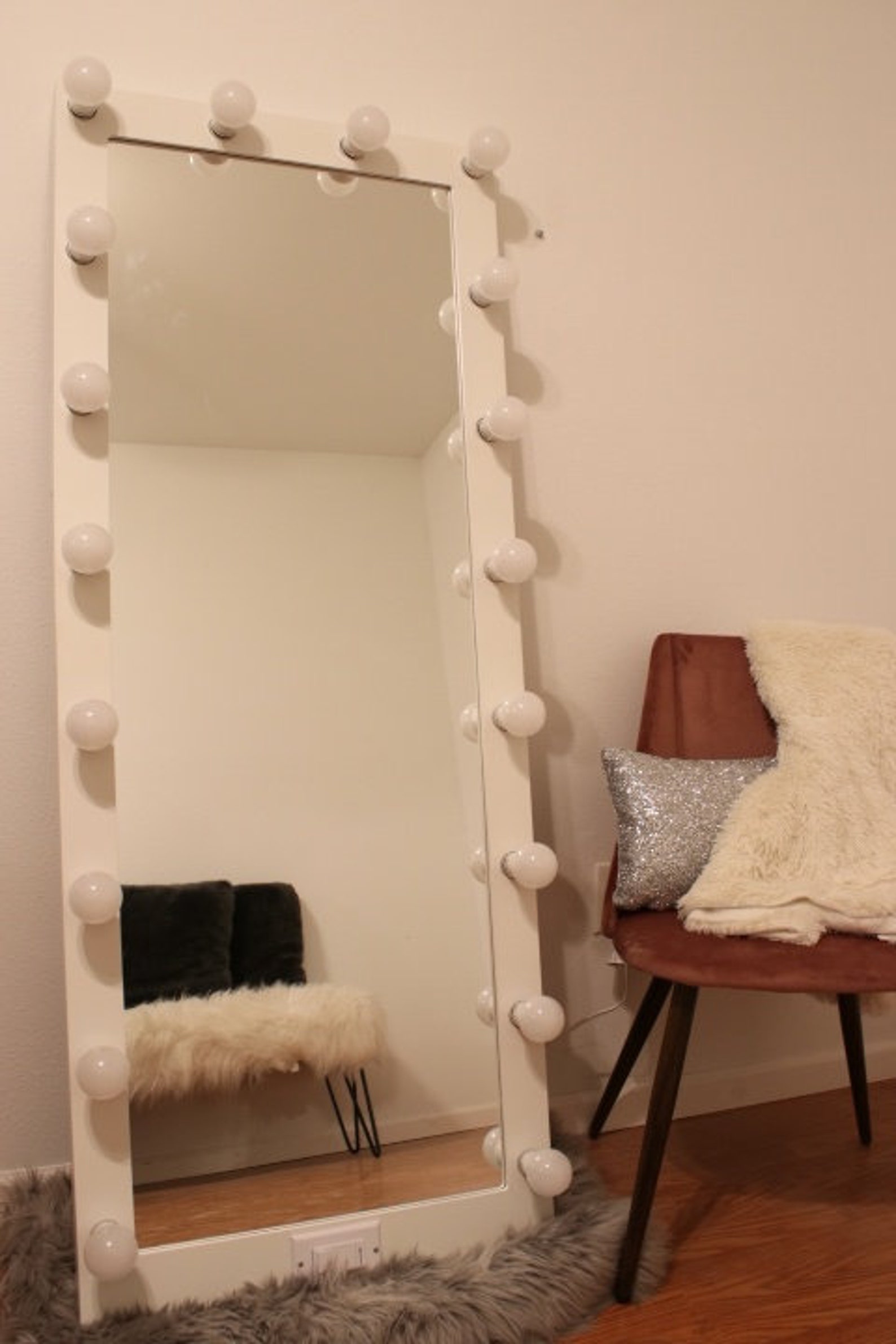 Full Body Vanity Mirror With Lights 60 X 23 Made in the USA Etsy