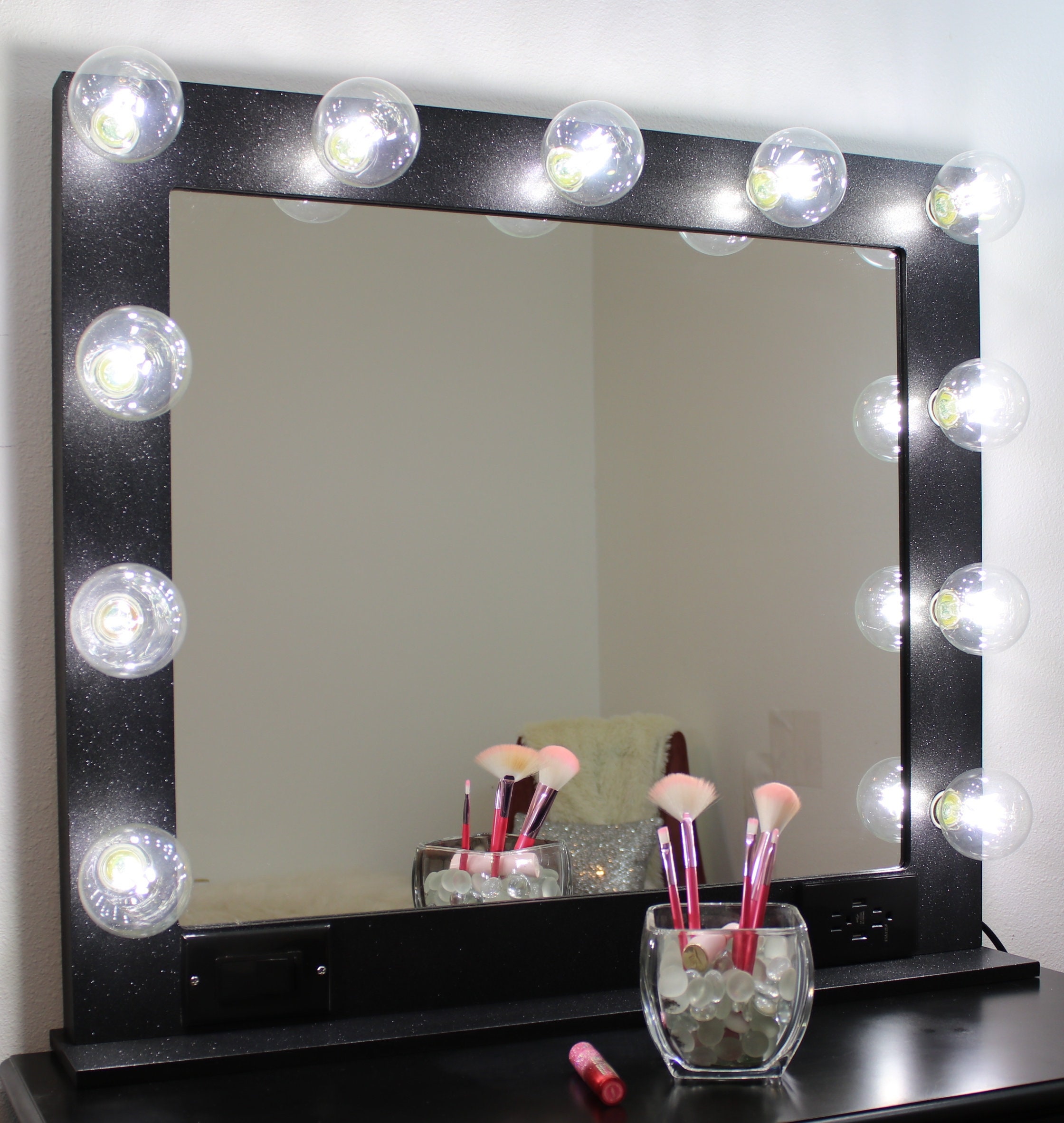 Waneway Hollywood Vanity Mirror With Lights, Large Lighted Makeup Mirror For Dressing Room